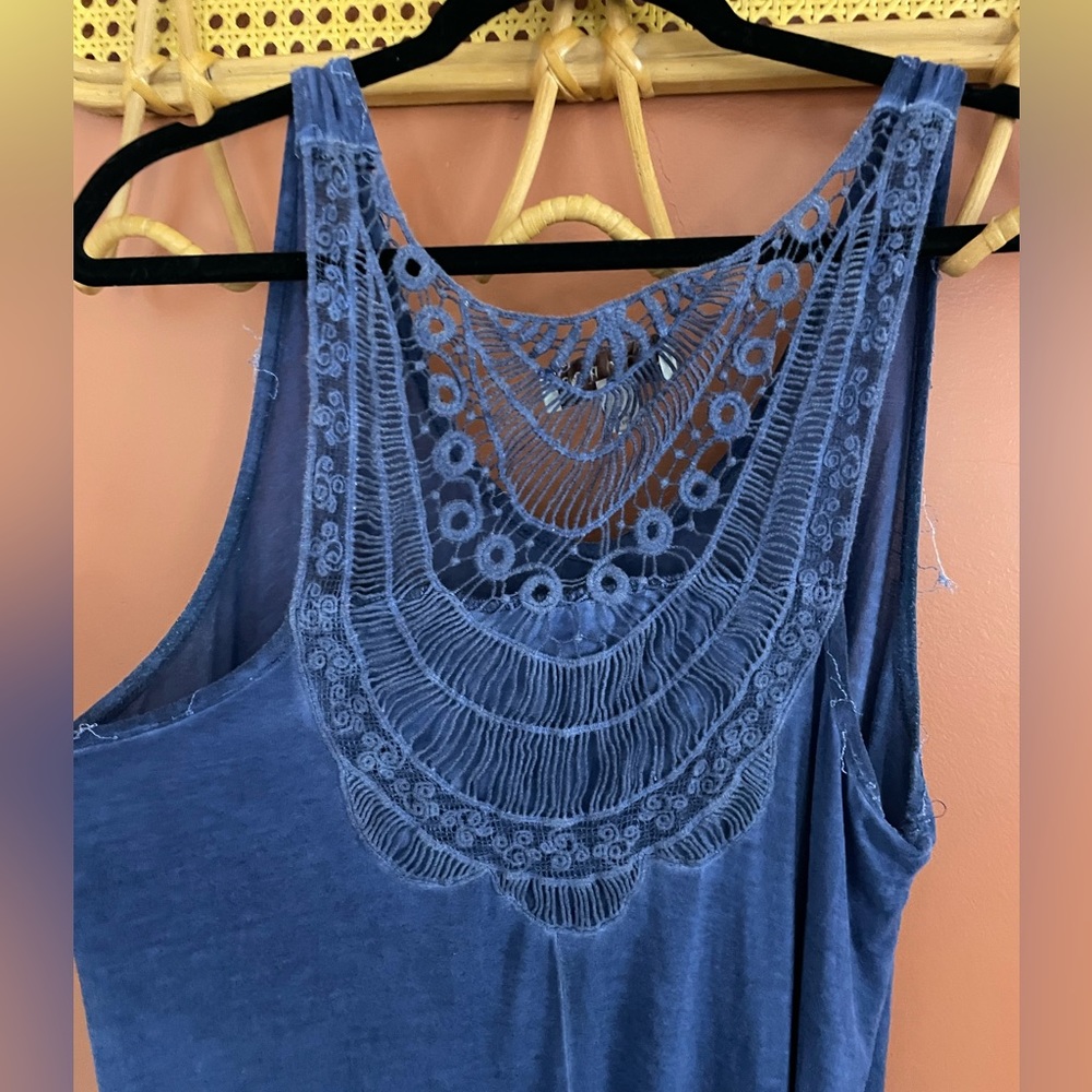 Knox Rose Navy Blue Tank Top - Picture 3 of 4